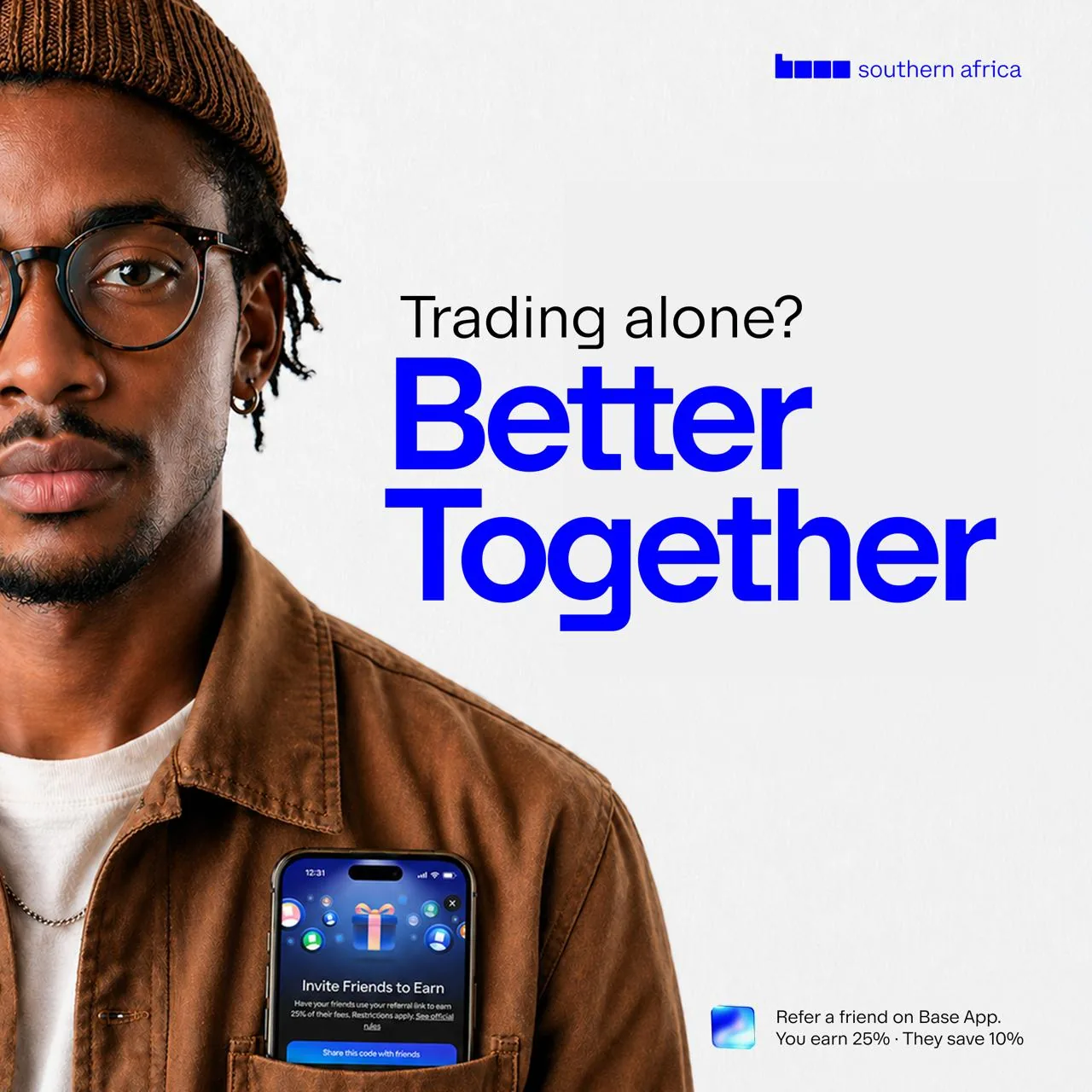 Base southern africa campaign visual: “Trading alone? Better Together”